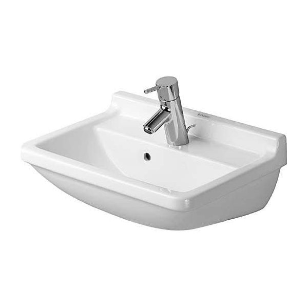 Duravit Washbasin 19 5/8" Starck 3 With Overflow White 0300500000 - main